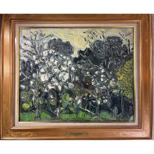 Oil On Canvas By Andre Cottavoz, 1977 - Tamenaga Gallery, Tokyo