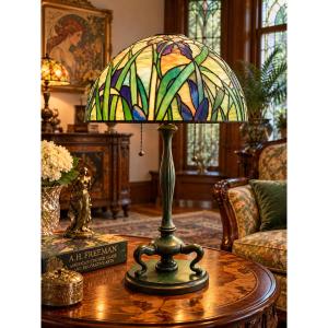 A.h. Freeman - American Tiffany Lamp (1901–1910) (worked For Tiffany Studios, New York) - H.59