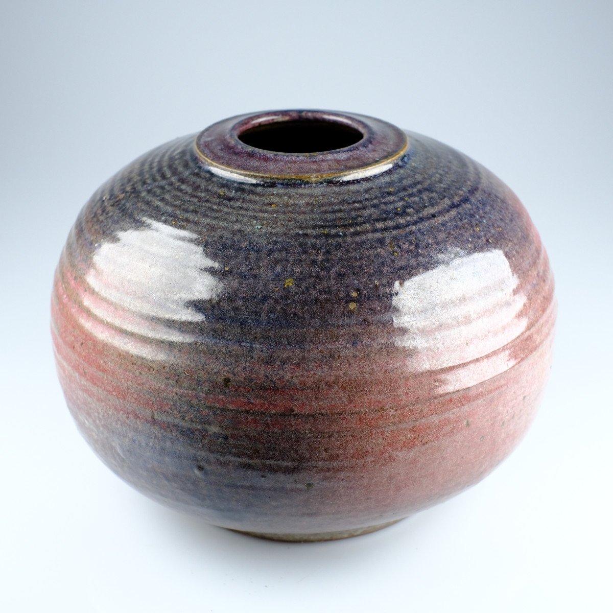 Mirko Orlandini (elio) (ancona/italy 1928 - Brussels 1995). Large Pink Ball Vase (stoneware).-photo-4