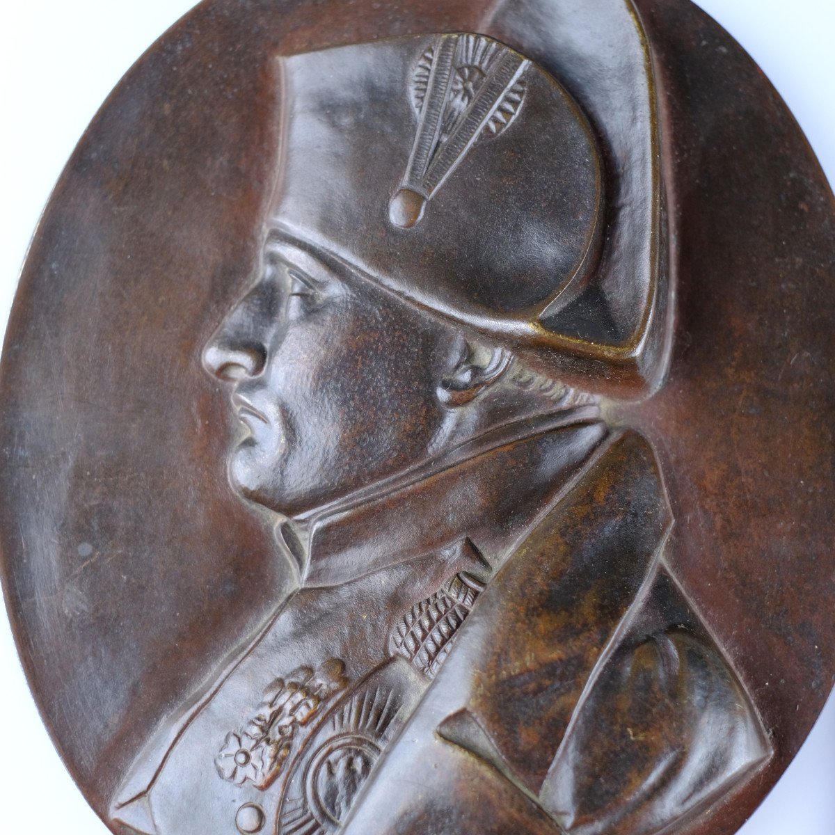 David d'Angers, After "emperor Napoleon I". Bronze Cast Early 19th Century. -photo-4