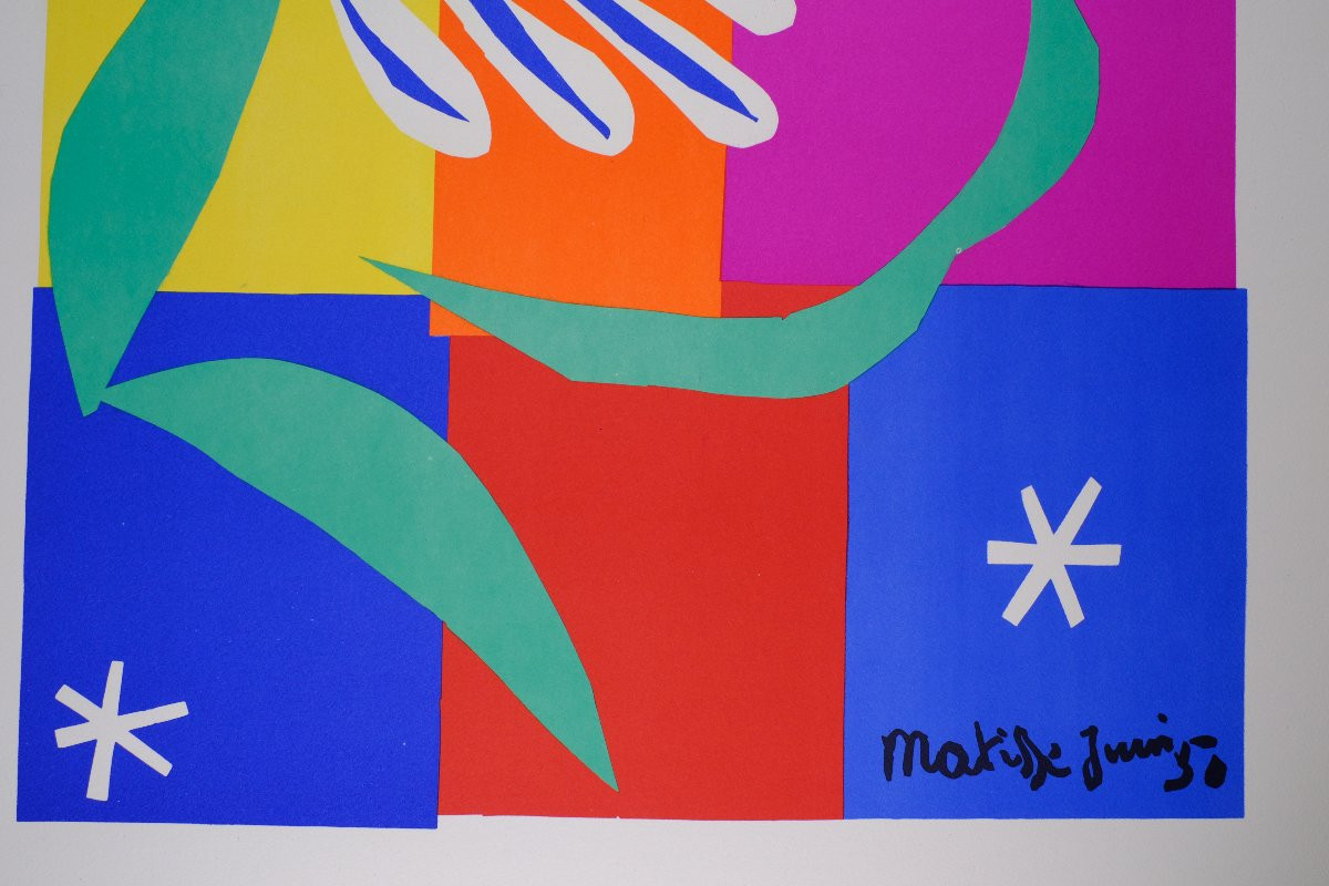 Affiche Ancienne Originale Matisse - Côte D’azur, Danseuse Créole, 1965 – Avant La Lettre. E.o -photo-1