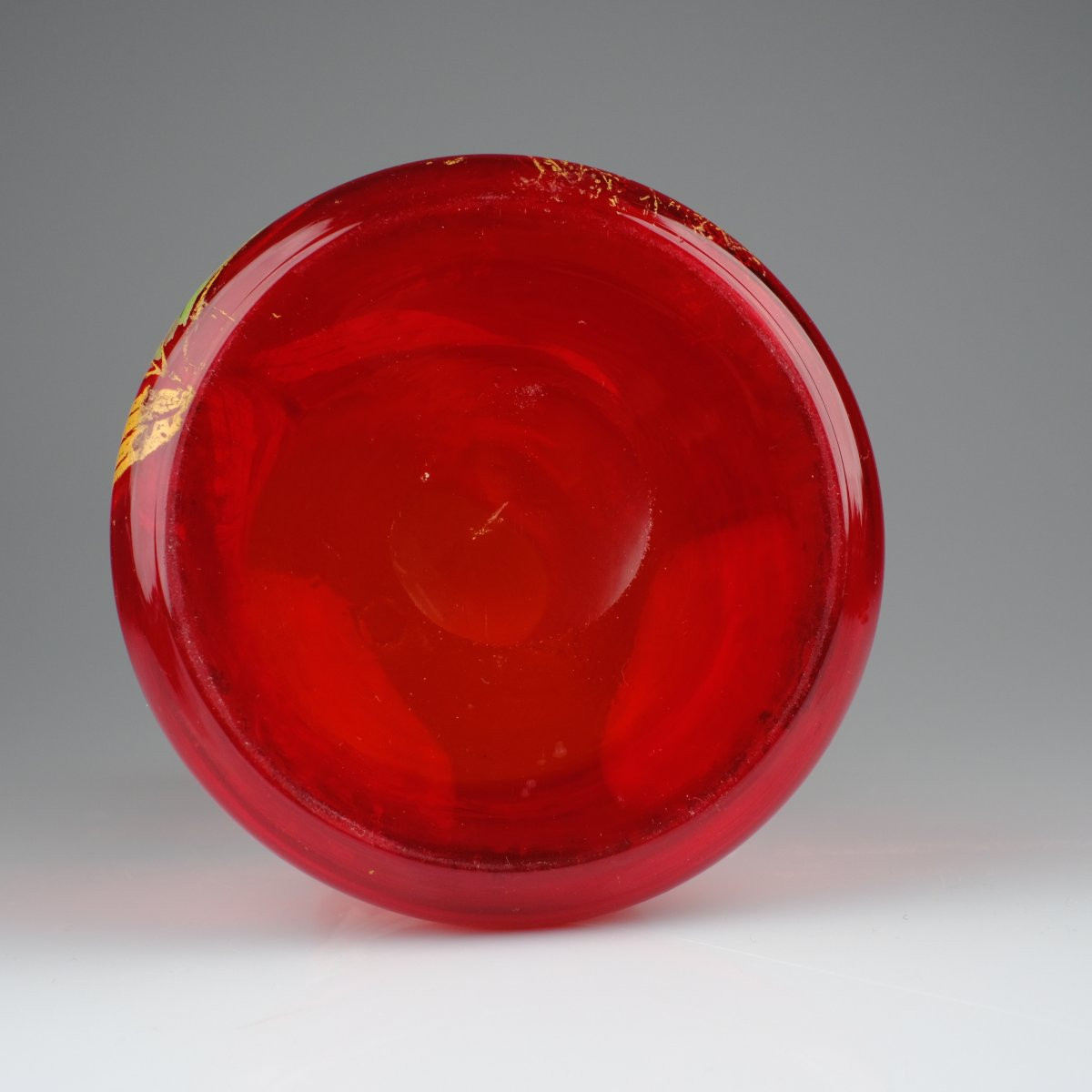 Christallerie de Saint-Denis (Paris). - François-Théodore Legras - Vase -  Lamartine Rouge-photo-2