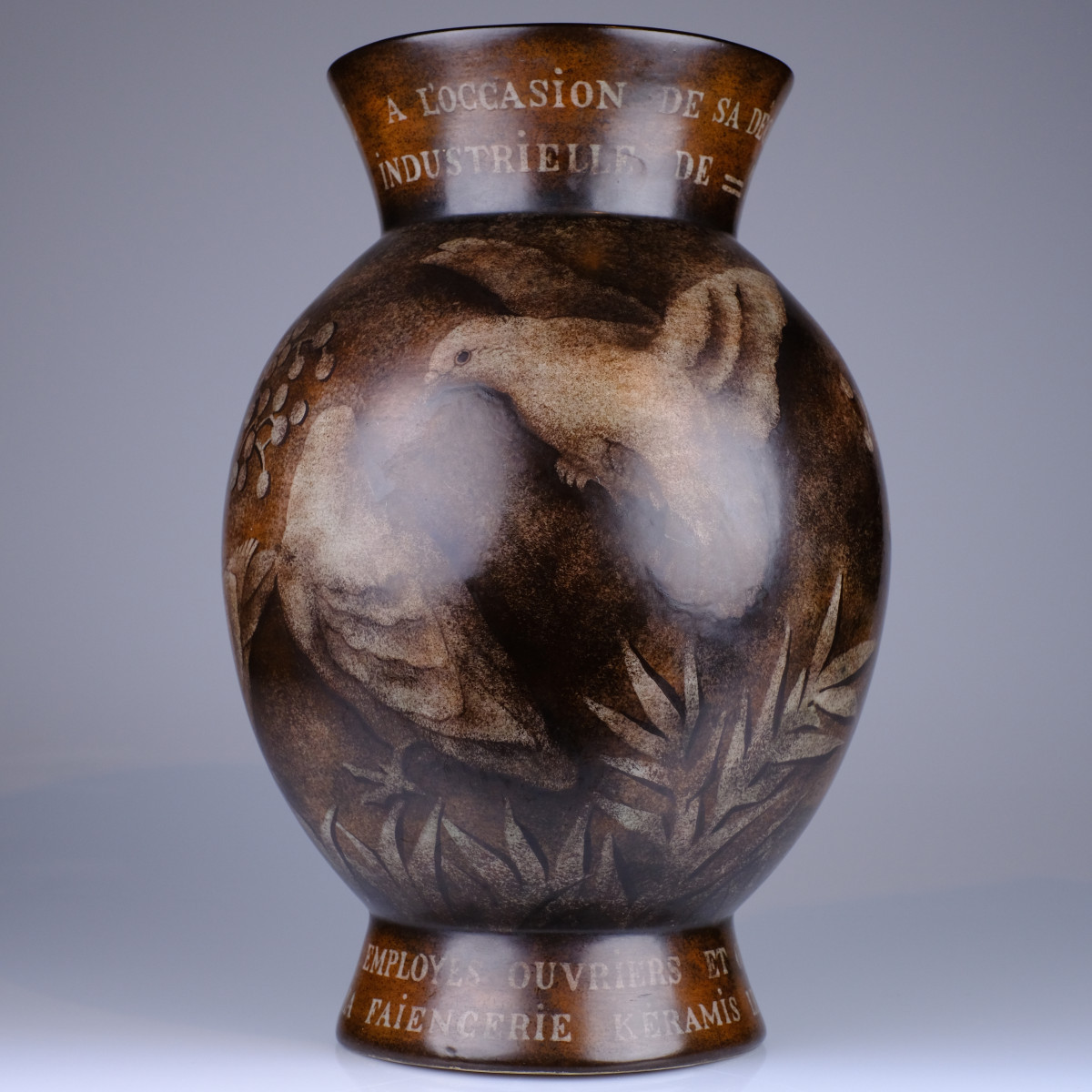 Charles Catteau (1880-1966) Large Art Deco Earthenware Vase, F1300 D2300