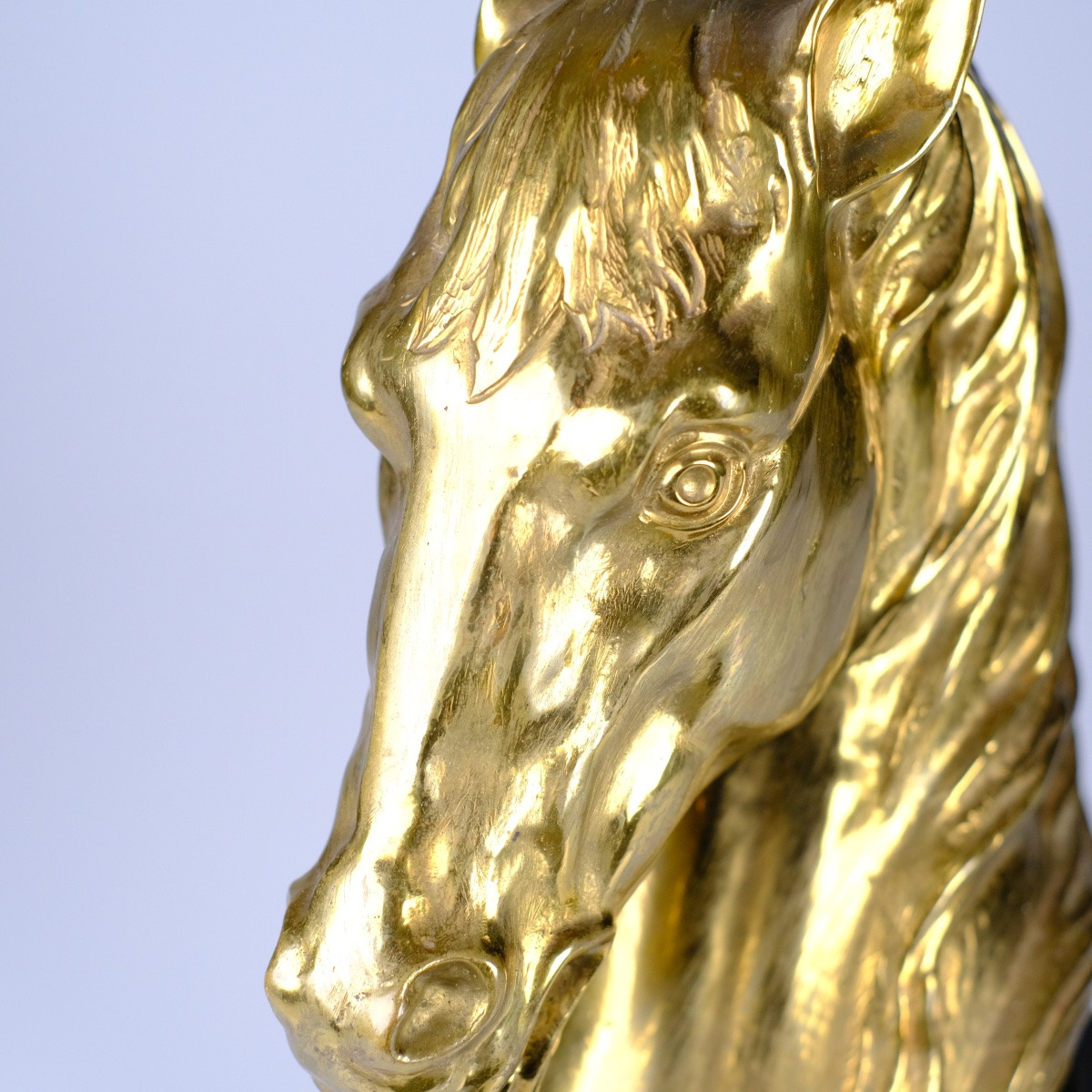 Lampe de table Maison Charles tête de Cheval. Cavalier d'échec.Hollywood Regency. Design 50-60-photo-4