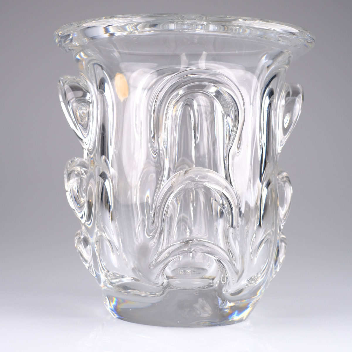 Antonio - Guido Bon / Val Saint Lambert, Champagne Bucket - Crystal Vase, Ca 1950-1960-photo-2