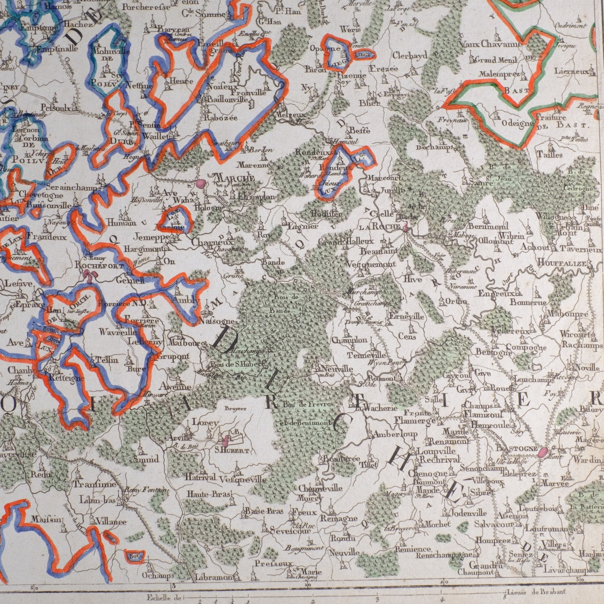 J-B de Bouge (1757-1833) & Jeanne Maillart (XVIII ème). Carte NAMUR,LIEGE,DINANT,CINEY,DURBUY-photo-3