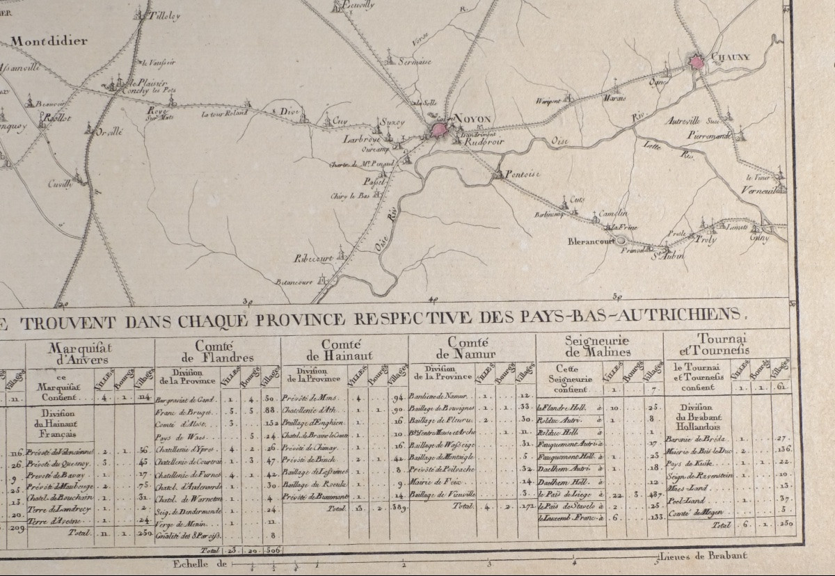 J-b De Bouge (1757-1833) & Jeanne Maillart (xviii Th). Map Netherlands Austria Picardy-photo-1