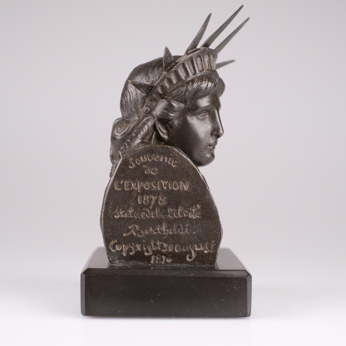 Frédéric Auguste Bartholdi. Souvenir Statue Of Liberty, 1878 Paris World's Fair-photo-6