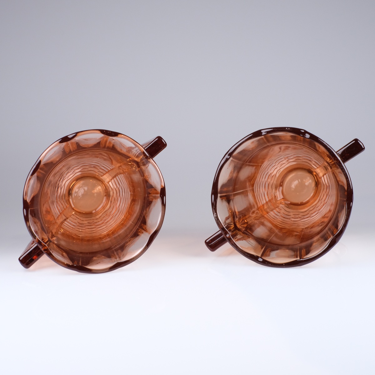 Pair Of Pink "romeo" Vases. C. Graffart - R. Delvenne. Art Deco, Circa 1935. Val Saint Lambert-photo-5