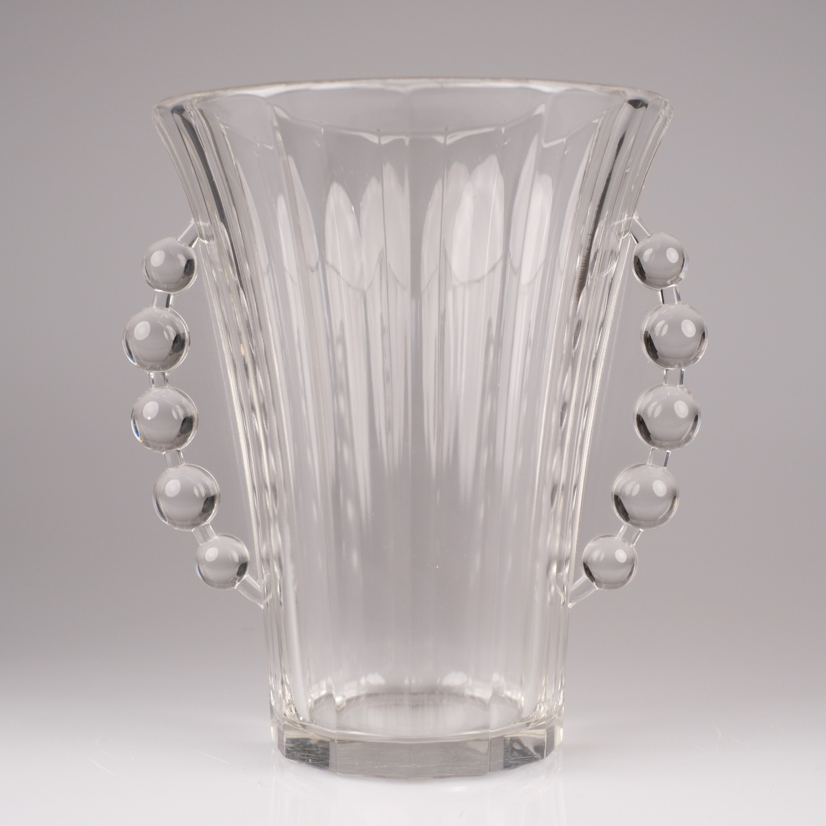 Paire de vases Art Déco Val Saint Lambert, modèle CRIQUET Charles Graffart, 1934-photo-2
