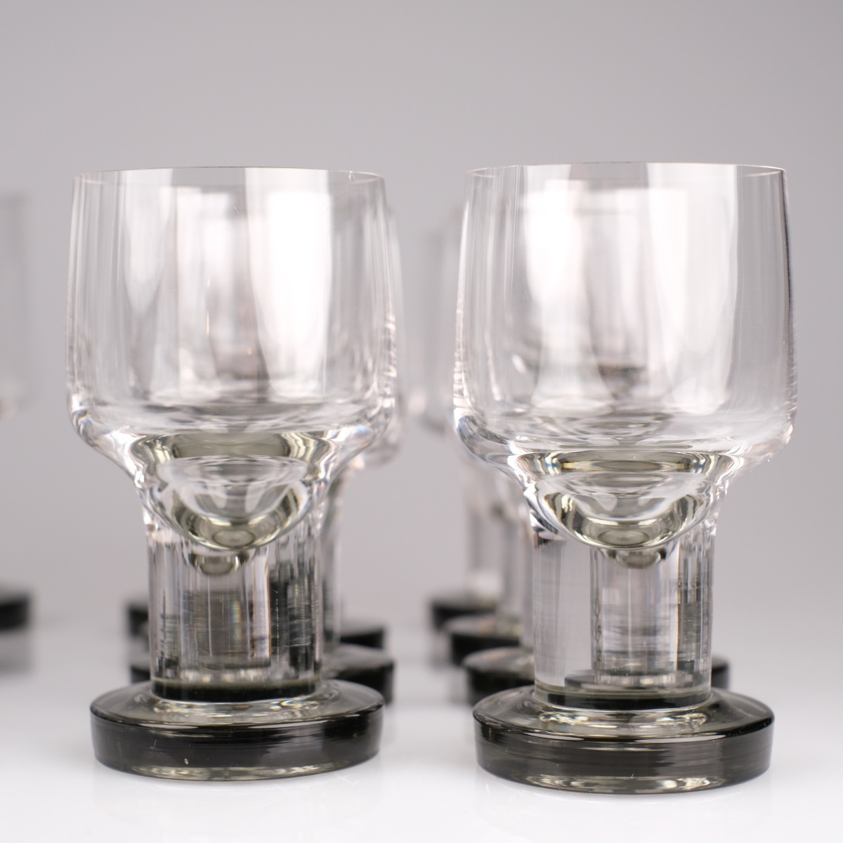 Design 60-70 service en cristal: 4 +4 verres à Vins (R&B) -4 verres à eau- 4 flûtes- 4 Shooters-photo-5