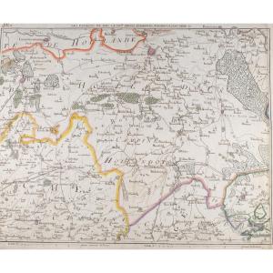 J-B DE BOUGE (1757-1833) & JEANNE MAILLART (XVIII ÈME).CARTE de BOIS-LE-DUC,BREDA,TURNHOUT,BREE