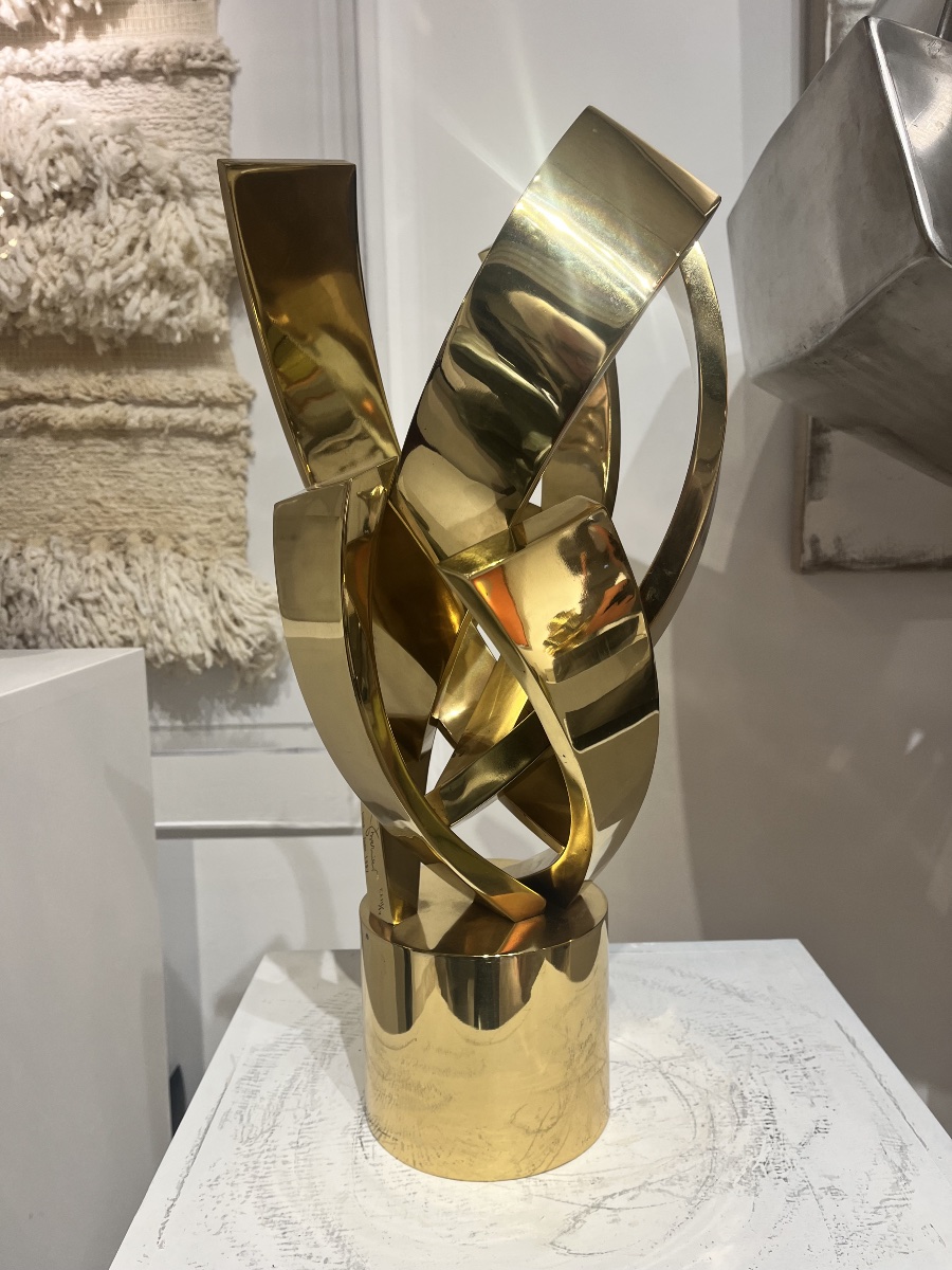 Claude Mercier (1924–2019), Gilded Bronze Sculpture