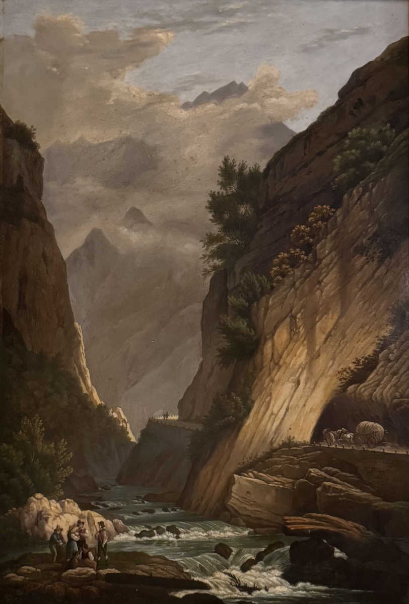 Les gorges, paysage animé vers 1830-photo-3