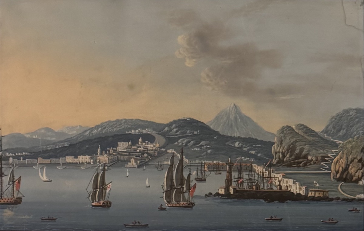 Souvenir From The Grand Tour, 19th-century Neapolitan Gouache-photo-3