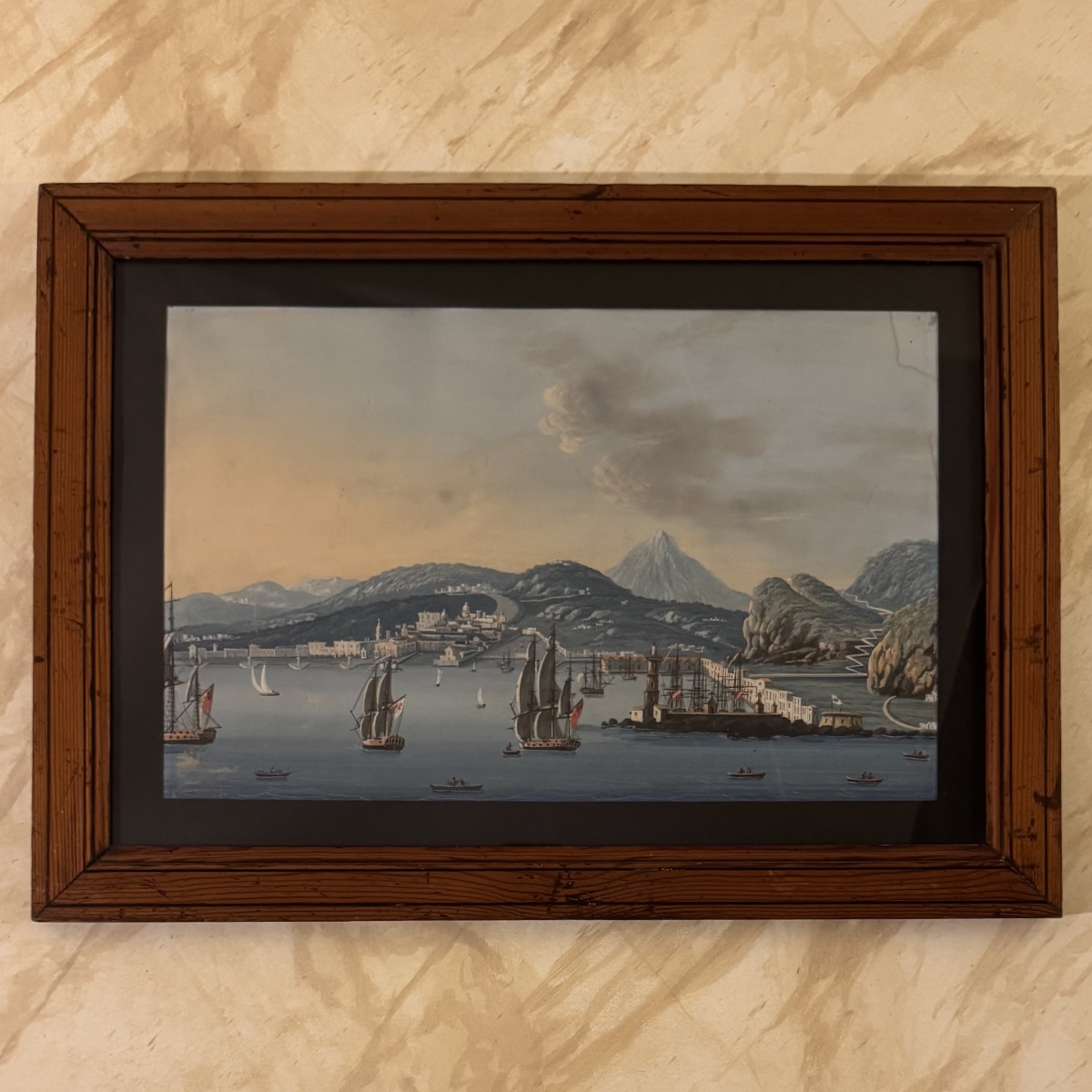 Souvenir From The Grand Tour, 19th-century Neapolitan Gouache