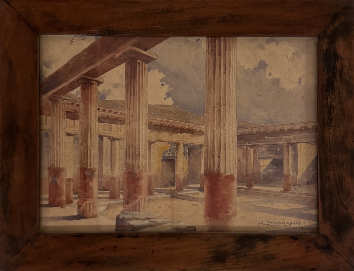 View Of Pompeii By Louis Chaudonneret, 1908-photo-2