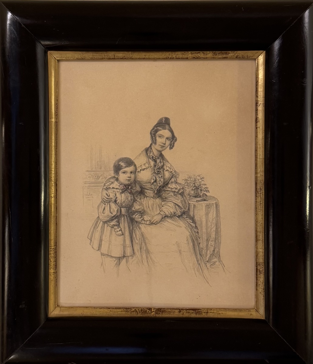 La maternité, dessin par Jules Germain 1834-photo-2
