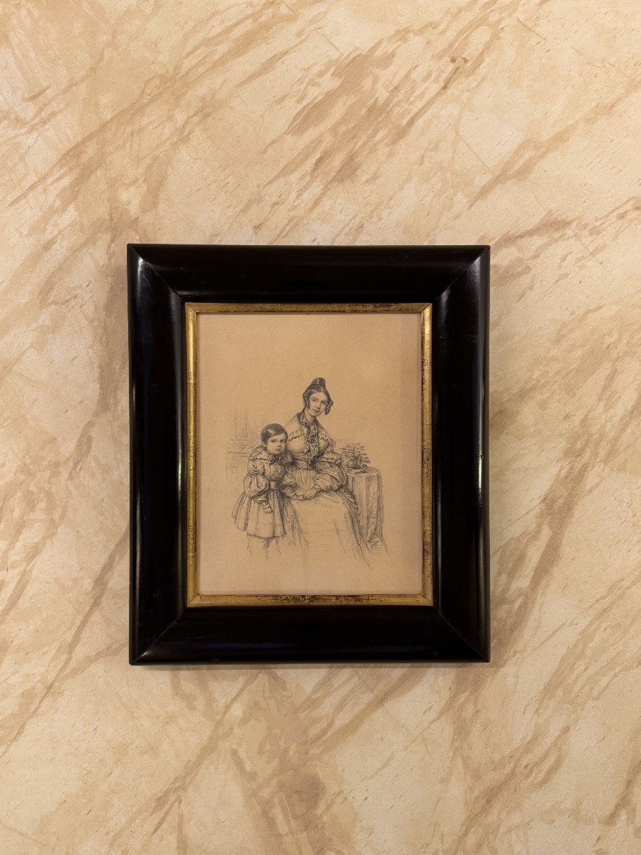 La maternité, dessin par Jules Germain 1834-photo-4