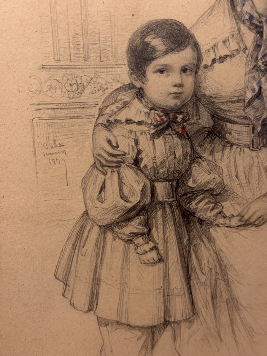 La maternité, dessin par Jules Germain 1834-photo-2