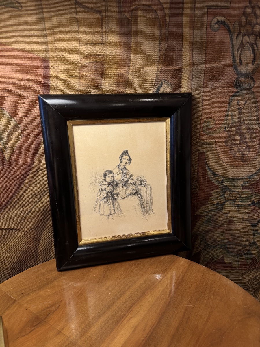La maternité, dessin par Jules Germain 1834-photo-4