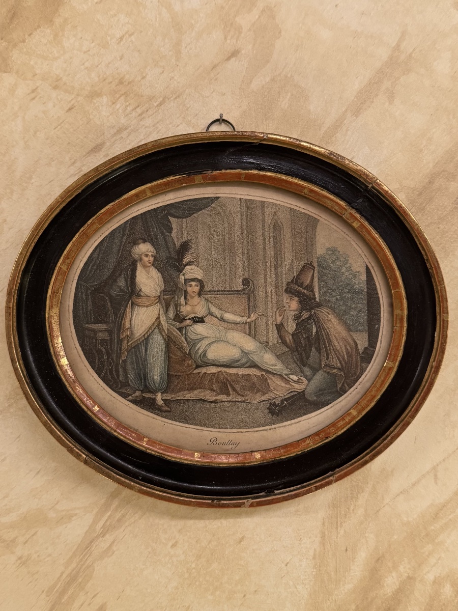 Paire de gravures aux Turqueries, époque Directoire-photo-3