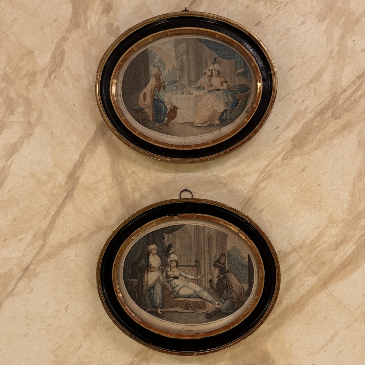 Paire de gravures aux Turqueries, époque Directoire