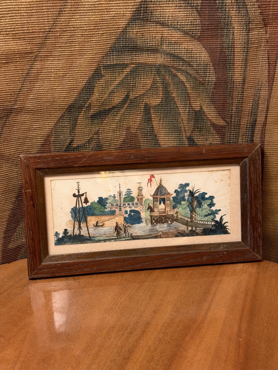 Paire de gravures aux Chinoiseries, XVIIIème-photo-2