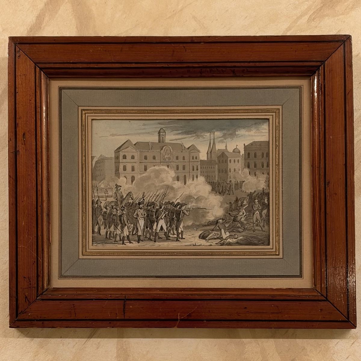 La fusillade de Lyon en 1793 par Johann Baptist Zwecker