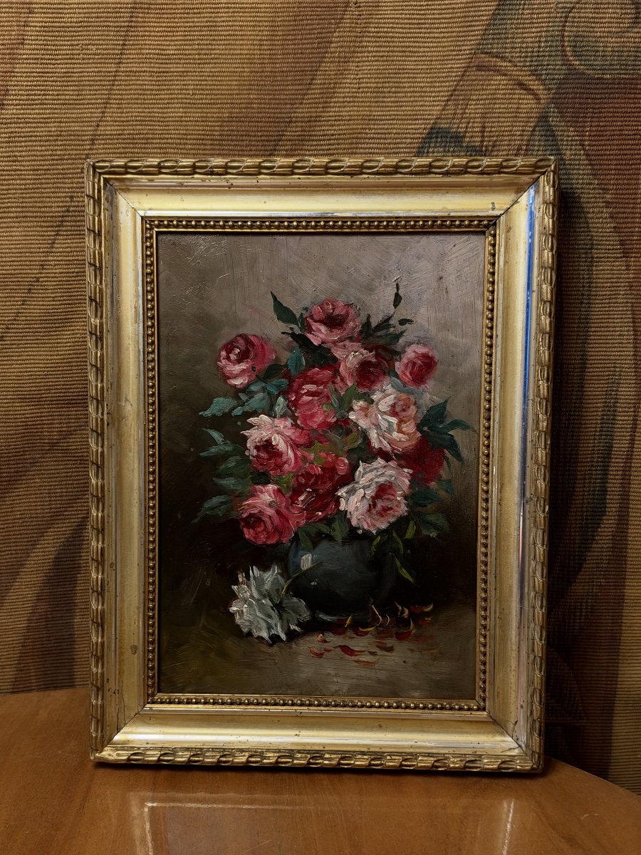 Bouquet Of Old-fashioned Roses-photo-4
