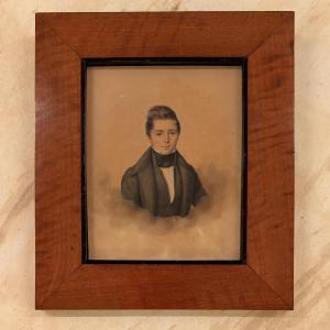 Portrait d'un jeune homme par Pierre-Edouard Dagoty, 1832