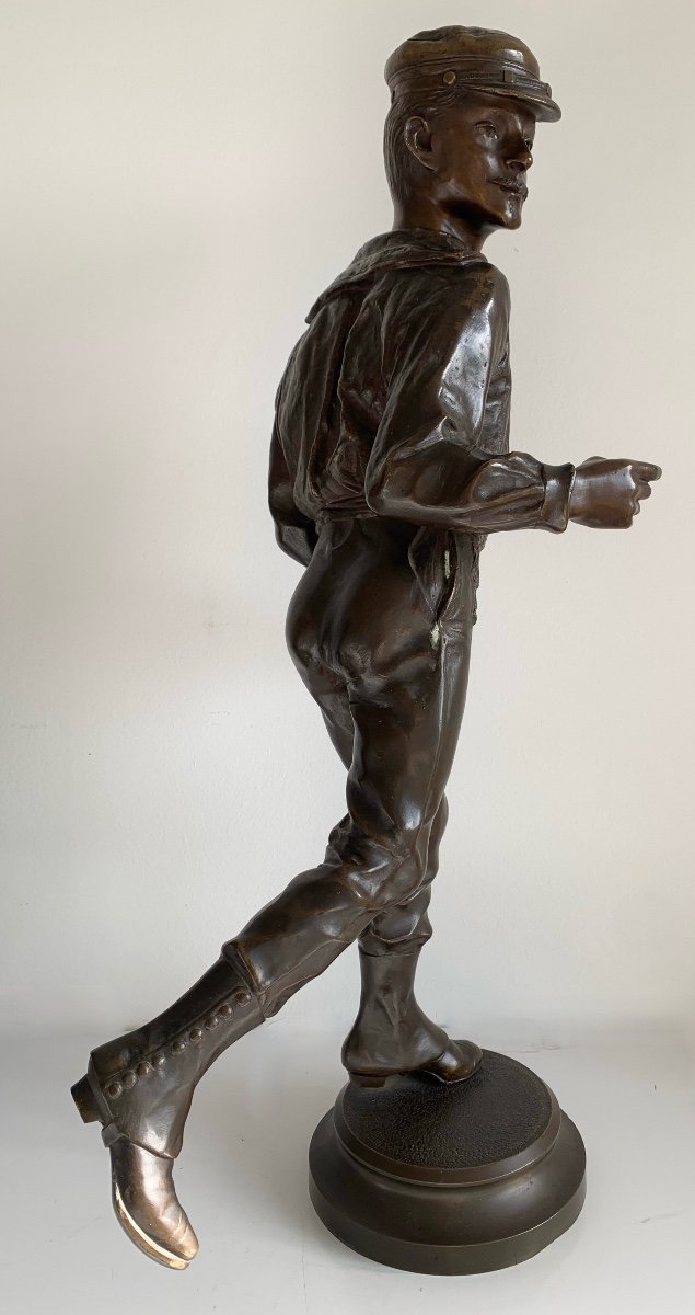Le dandy , Sculpture En Bronze-photo-3