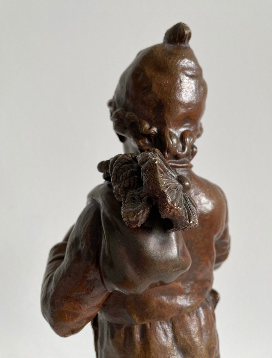 Le Petit Ramoneur , Sculpture En Bronze-photo-4