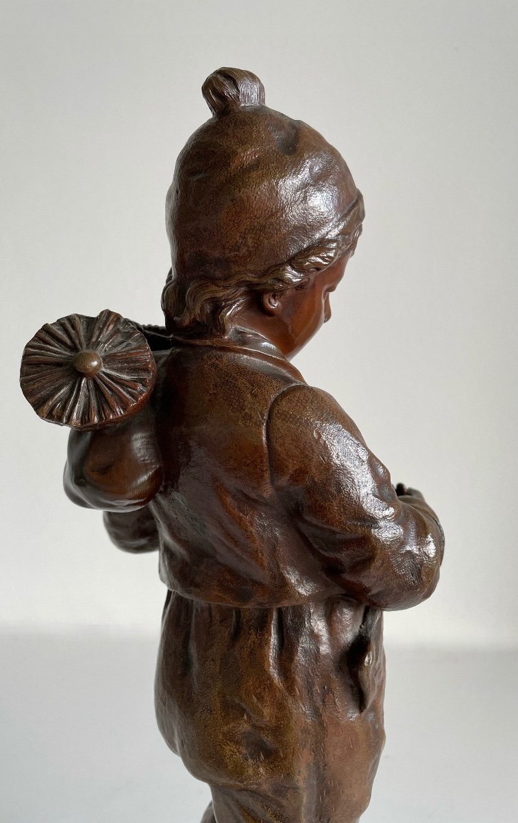 Le Petit Ramoneur , Sculpture En Bronze-photo-6