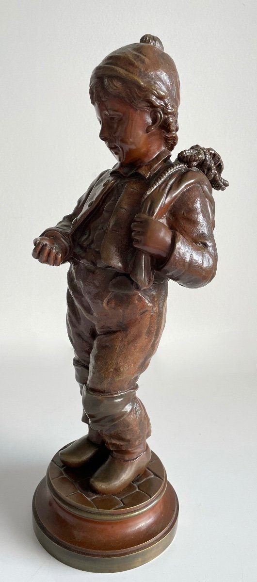 Le Petit Ramoneur , Sculpture En Bronze-photo-8
