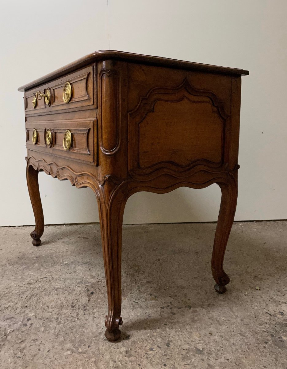 Commode Perruquière Provençale  En Noyer-photo-8