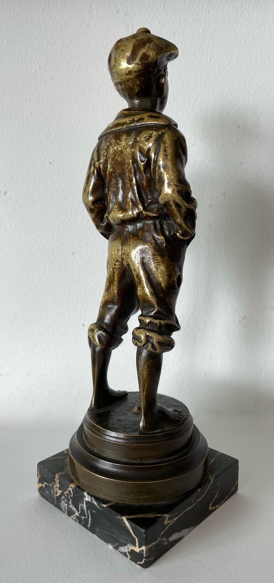 Le Petit Siffleur ,  Sujet En Bronze-photo-4