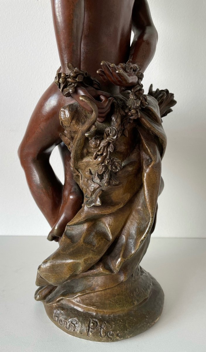  Amour Les Mains Liées , Sculpture En Bronze-photo-3