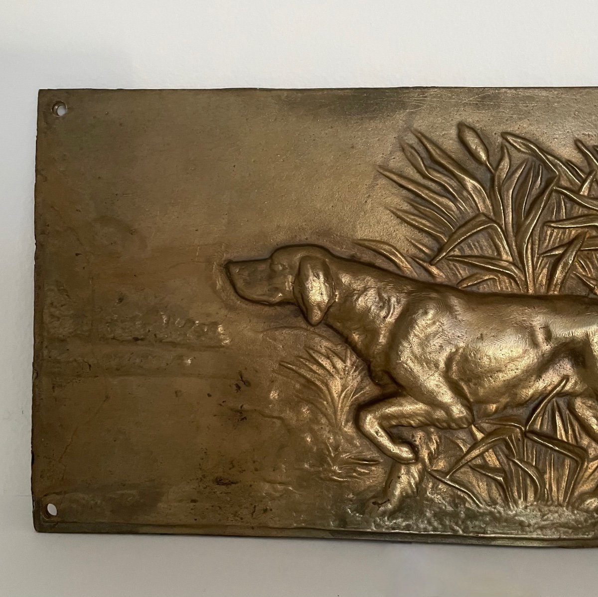 Bas-relief Plate In Bronze-photo-2
