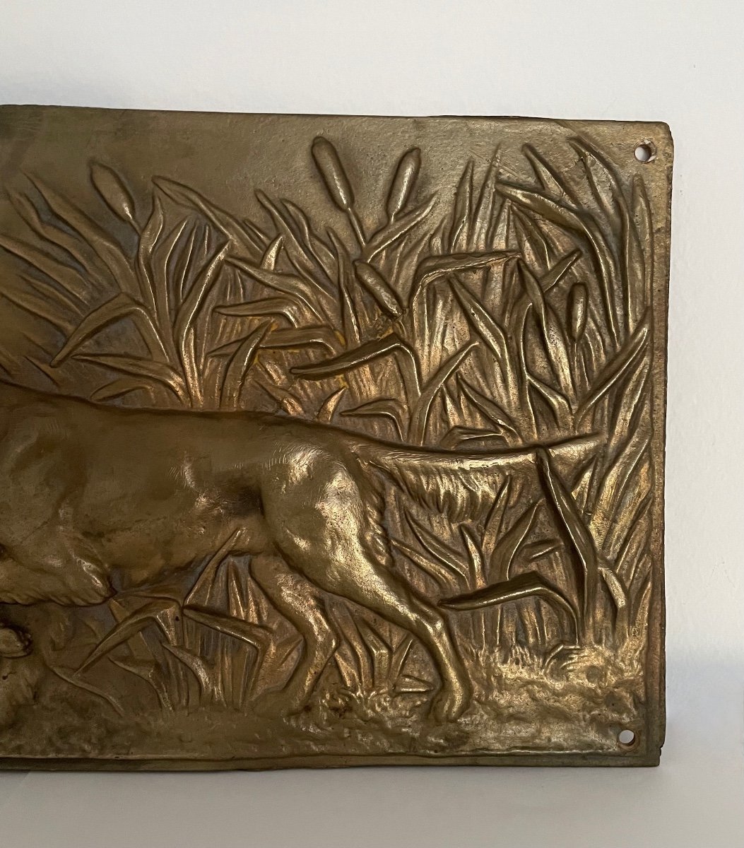 Bas-relief Plate In Bronze-photo-3