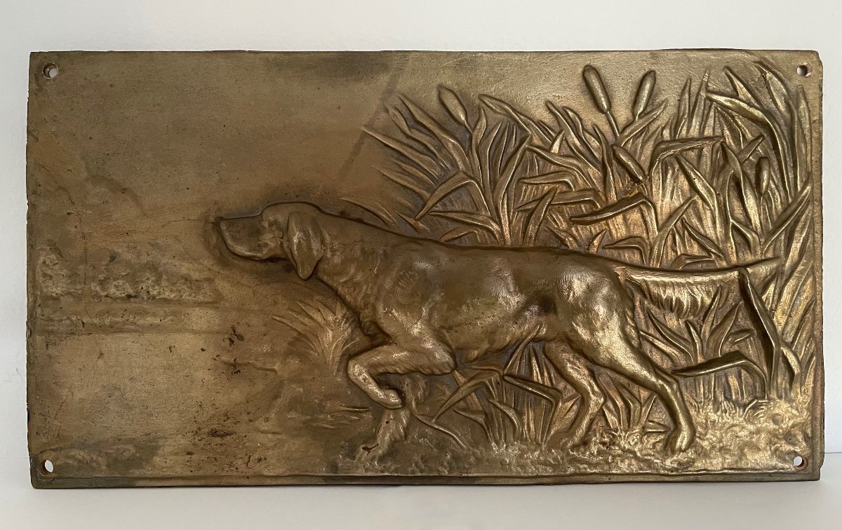 Bas-relief Plate In Bronze