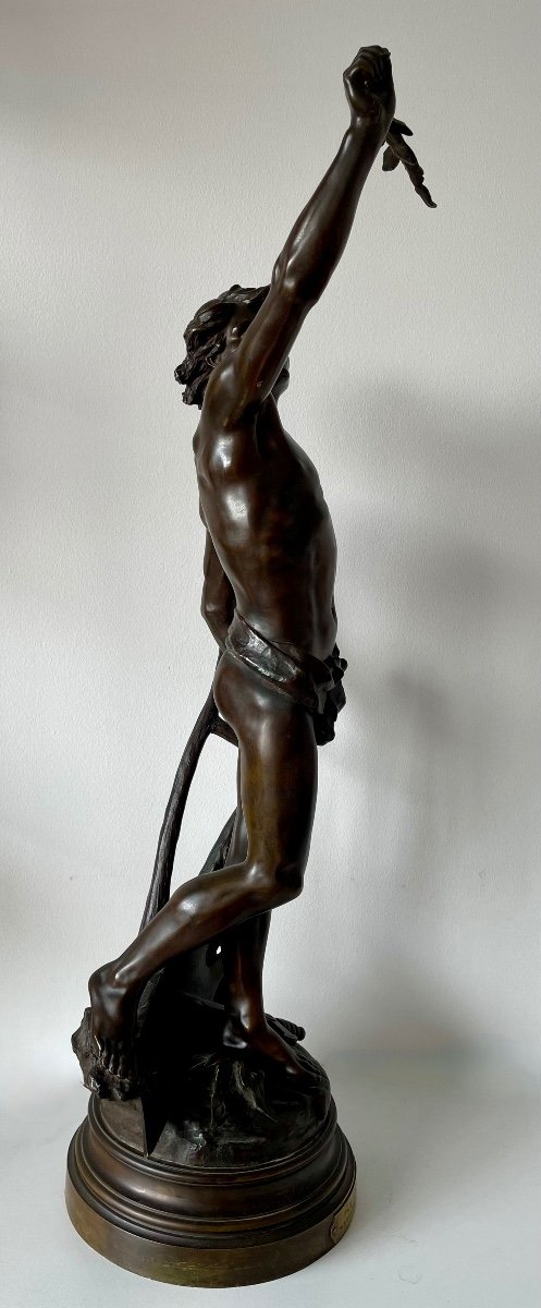 Pax Labor, Bronze Sculpture Signed E Drouot-photo-2