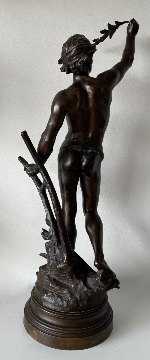 Pax Labor, Bronze Sculpture Signed E Drouot-photo-3