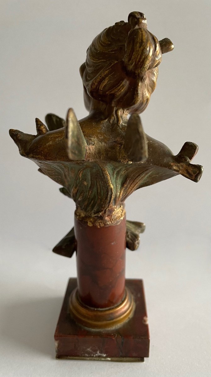 Butterfly, Small Sculpture Signed Fabreuil-photo-4