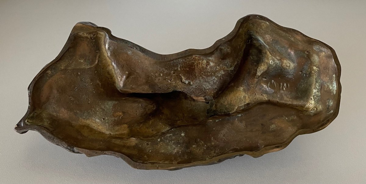 Nu Allongé , Sculpture En Bronze-photo-4