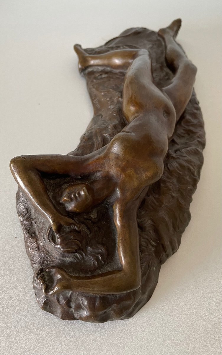 Nu Allongé , Sculpture En Bronze-photo-6