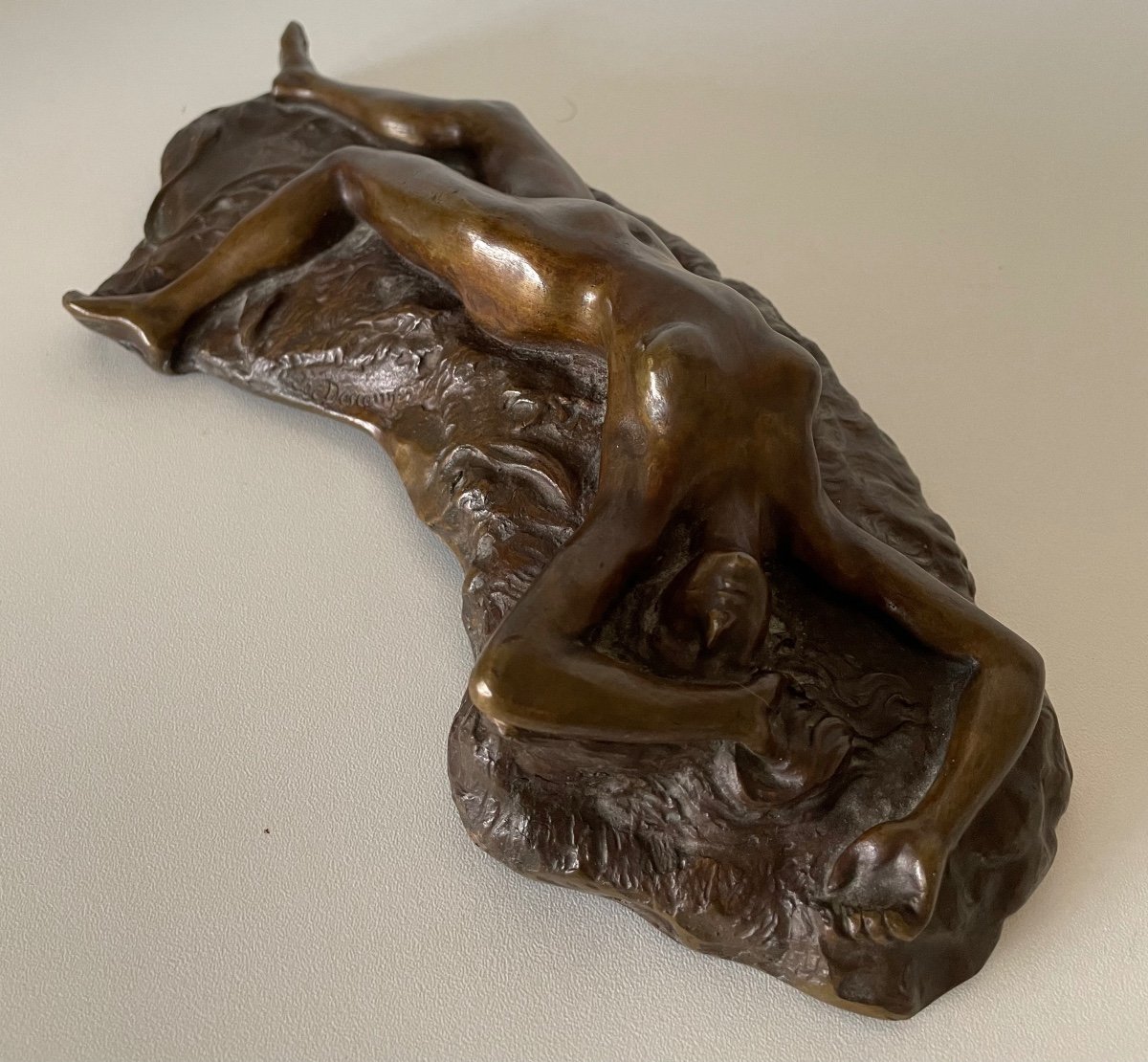 Nu Allongé , Sculpture En Bronze-photo-7
