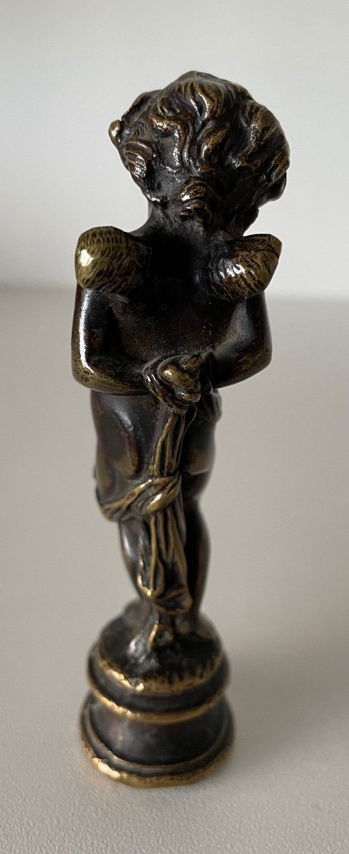 Cachet en bronze Représentant Un Angelot-photo-3