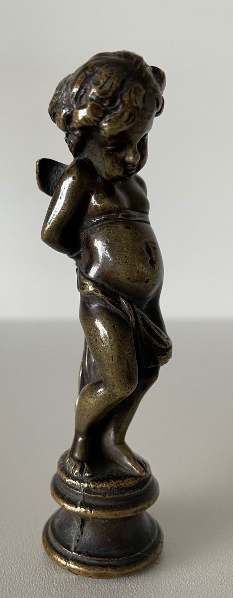 Cachet en bronze Représentant Un Angelot-photo-3
