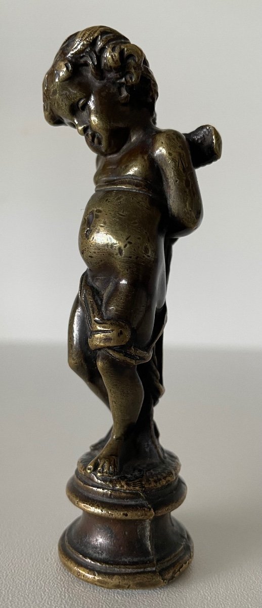 Cachet en bronze Représentant Un Angelot-photo-4